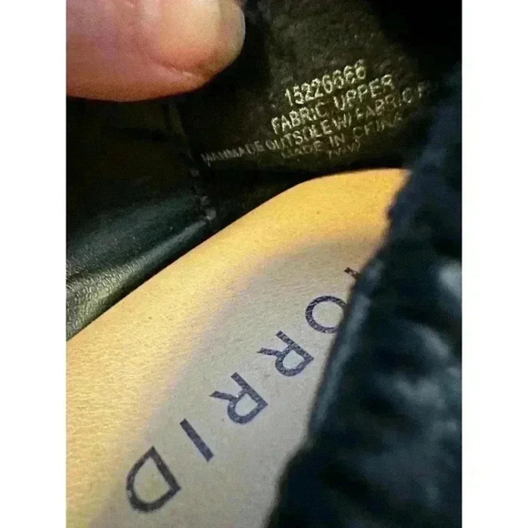 Torrid Flats Shoes Black Vegan Leather Ballet Flat Almond Toe Women's Size 7 WW - Picture 8 of 8